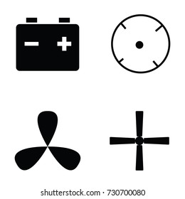 RC Airplane icon set