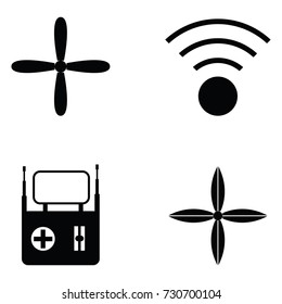 RC Airplane icon set