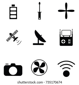 RC Airplane icon set