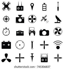 rc airplane icon set