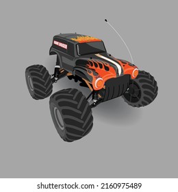 Rc Car and Gaming Car Vector Art, Icon and Logo Illustrations