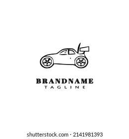 RC car logo icon design template modern vector