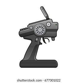 RC Car Radio Control Icon on white background. vector