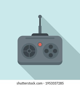 Rc car remote control icon. Flat illustration of Rc car remote control vector icon for web design