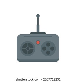 Rc car remote control icon. Flat illustration of Rc car remote control vector icon isolated on white background