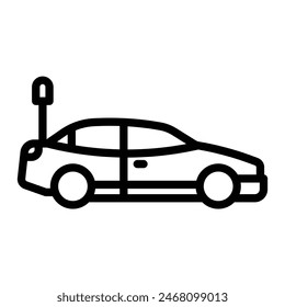 RC Car Vektorgrafik Line Icon Design