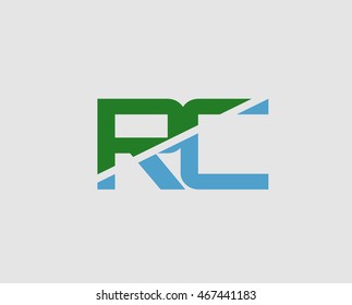 RC company group linked letter logo
