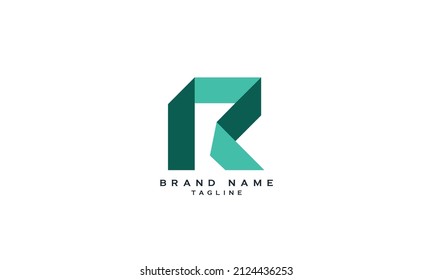 RC, CR, Abstract initial monogram letter alphabet logo design