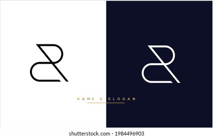 RC ,CR Abstract Letters Logo monogram