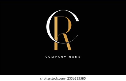 RC, CR Abstract Letters Logo Monogram