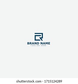 RC, CR Letter Logo Design Template Vector