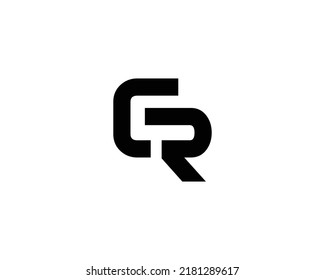 RC CR logo design vector template