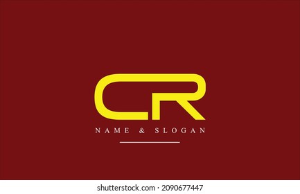 RC, CR, R, C abstract letters logo monogram