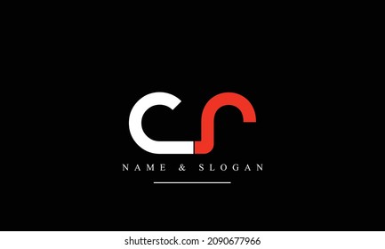 RC, CR, R, C abstract letters logo monogram