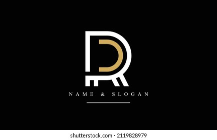 RC, CR, R, C abstract letters logo monogram