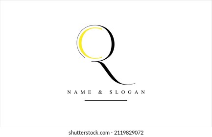 RC, CR, R, C abstract letters logo monogram