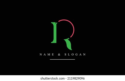 RC, CR, R, C abstract letters logo monogram