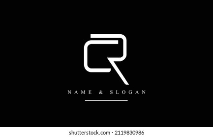 RC, CR, R, C abstract letters logo monogram
