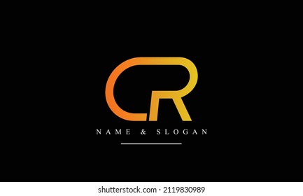 RC, CR, R, C abstract letters logo monogram