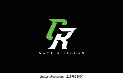 RC, CR, R, C abstract letters logo monogram