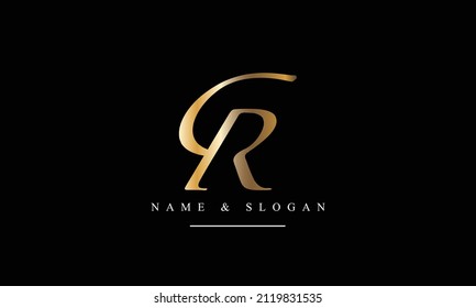 RC, CR, R, C abstract letters logo monogram