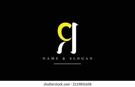 RC, CR, R, C abstract letters logo monogram