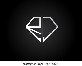 RC diamond shape silver color design