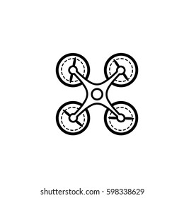 rc drone quadcopter  icon for website design, logo