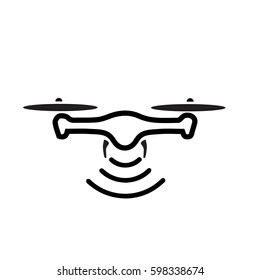 rc drone quadcopter  icon for website design, logo