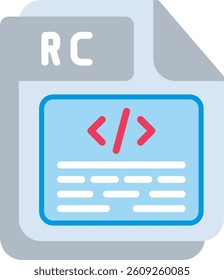 RC Flat Illustration Vector Design
