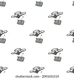 RC helicopter pattern seamless background texture repeat wallpaper geometric vector