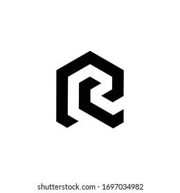 RC mit Hexagon Logo-Designs