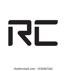 rc initial letter vector logo