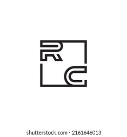 Letras iniciales del logotipo RC con un diseño profesional de alta calidad que se imprimirán bien en cualquier medio de impresión