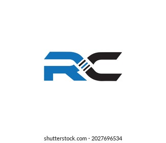 Rc Letter Logo Design Creative Modern Stock Vector (Royalty Free ...