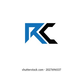 RC Letter Logo Design Creative Modern Vector Illustration.