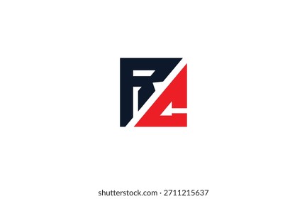 Logo-Design für RC-Buchstaben. Anfangsbuchstabe RC Großbuchstaben Monogramm Logo. 