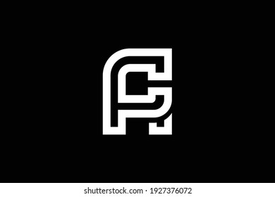 RC letter logo design on luxury background. CR monogram initials letter logo concept. CR elegant and Professional white color letter icon design on black background.