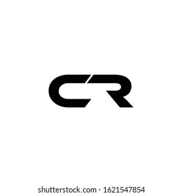 RC letter logo design in white background