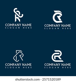 RC letter logo set design