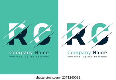 RC Letter Logo Vector Design Template Elements
