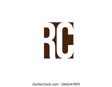 RC letter mark logo design template