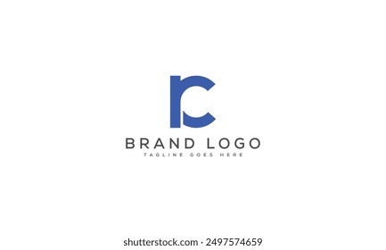 RC logo design vector template design for brand