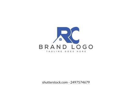 RC logo design vector template design for brand