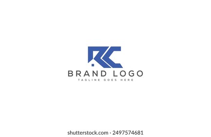 RC logo design vector template design for brand