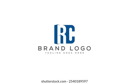 RC logo design vector template design for brand