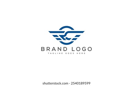 RC logo design vector template design for brand