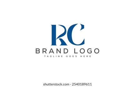 RC logo design vector template design for brand