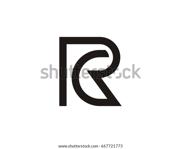 Rc Logo Template Stock Vector (Royalty Free) 667721773