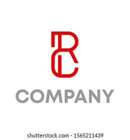 rc logo vector design template sign